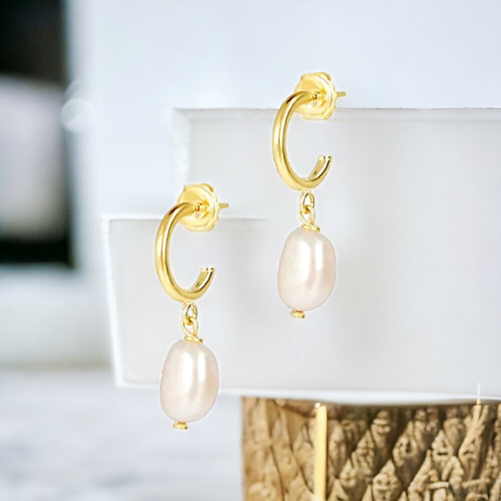 HALOGEN Hoop Pendant Earrings - Picture 1 of 3